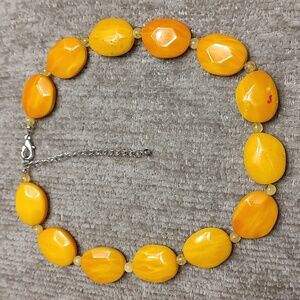 Orange Lucite Necklace